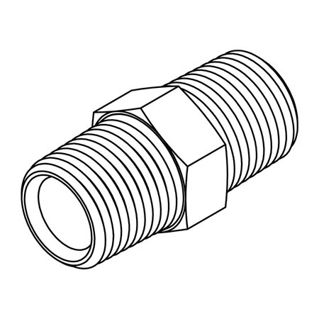 Hydraulic Fitting-International12MBSPT-08MBSPT